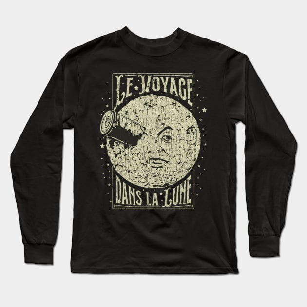 Le Voyage dans la Lune 1902 Long Sleeve T-Shirt by JCD666